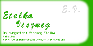 etelka viszmeg business card